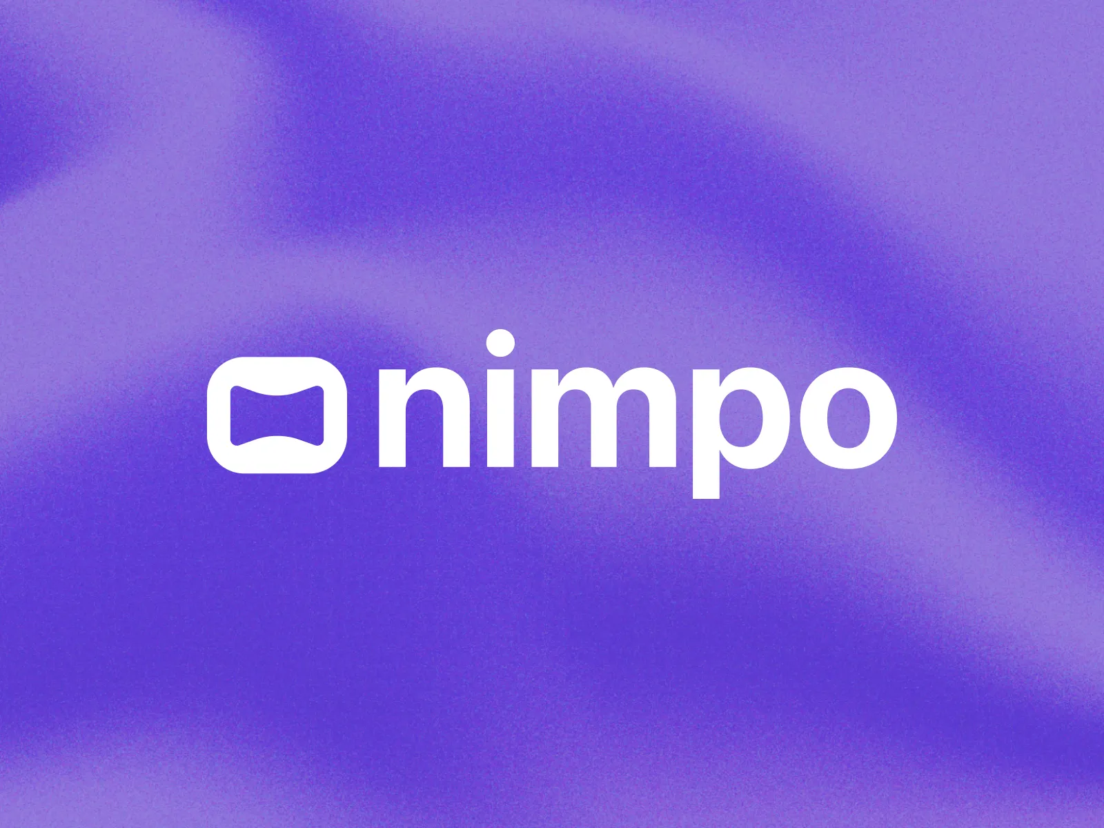 Логотип Nimpo на фиолетовом фоне